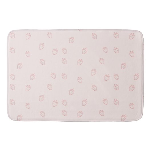 Tapis De Bain Minimalisme de la Fraise (Devant)