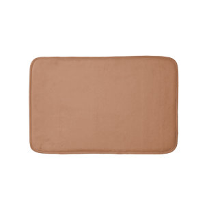 Tapis De Bain Minimaliste terre cuite solide sobre élégant moder