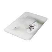 Tapis De Bain Minou de smoking dans la toilette (Angle)