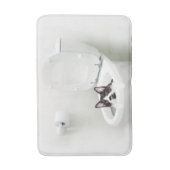 Tapis De Bain Minou de smoking dans la toilette (Devant (Vertical))