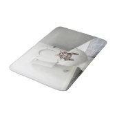 Tapis De Bain Minou tigré dans la toilette (Angle)