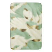 Tapis De Bain Mint Green Cream Gold Cowhide (devant Vertical)