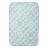 Tapis De Bain Mint Green Greek Key (devant Vertical)