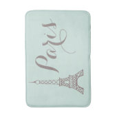 Tapis De Bain Mint Grey Paris Tour Eiffel Mat (Devant (Vertical))