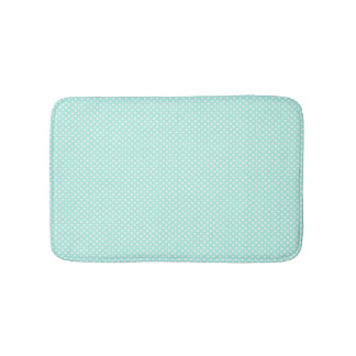 Tapis De Bain Mint vert et blanc Polka Dot Bath Mat