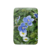 Tapis De Bain minuscules fleurs bleues (Devant (Vertical))
