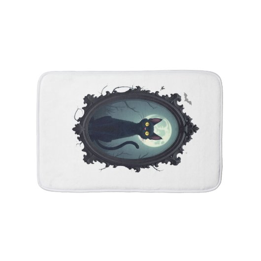 Tapis De Bain Miroir de chat hanté (Devant)