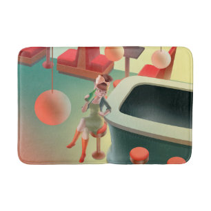 Tapis De Bain Miss Meow - Late Night Bar Series