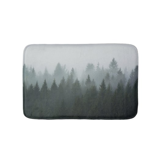 Tapis De Bain Misty Mountain Forest Brouillard d'automne (Devant)