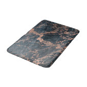 Tapis De Bain Misty Rustic Bleu & Rose Or rose Glam Marbre (Angle)