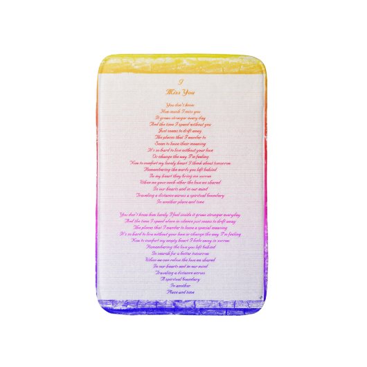 Tapis De Bain Mlle (Devant (Vertical))