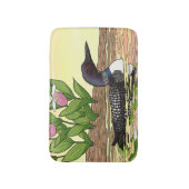 Tapis De Bain MN State Bird Flower Loon Lady Slipper (Devant (Vertical))