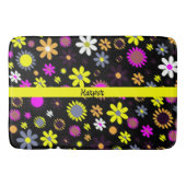 Tapis De Bain Mod Black Floral (Devant)