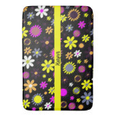 Tapis De Bain Mod Black Floral (devant Vertical)