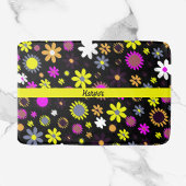 Tapis De Bain Mod Black Floral