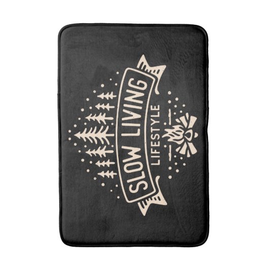 Tapis De Bain Mode de vie lent (Devant (Vertical))