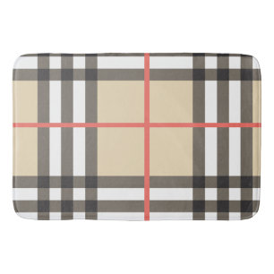 Tapis De Bain Mode géométrique écossaise motif