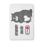 Tapis De Bain Mode grumeux sur drôle de gros chat (Devant (Vertical))