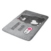 Tapis De Bain Mode grumeux sur drôle de gros chat (Angle)