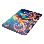 Tapis De Bain Mode Octopus coloré (Angle)