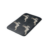Tapis De Bain modèle de bikini sur le noir (Angle)