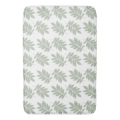 Tapis De Bain Modèle de feuille âgée vert+blanc (devant Vertical)