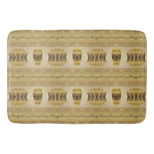 Tapis De Bain Modèle de masque tribal africain ethnique