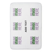 TAPIS DE BAIN MODÈLE DE TEXTE D'IMAGE BLANCHE SIMPLE MODERNE (devant Vertical)