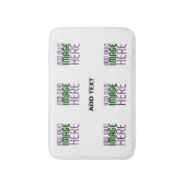 TAPIS DE BAIN MODÈLE DE TEXTE D'IMAGE BLANCHE SIMPLE MODERNE (Devant (Vertical))