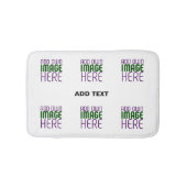 TAPIS DE BAIN MODÈLE DE TEXTE D'IMAGE BLANCHE SIMPLE MODERNE (Devant)