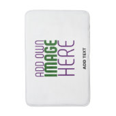 TAPIS DE BAIN MODÈLE DE TEXTE D'IMAGE BLANCHE SIMPLE MODERNE (Devant (Vertical))