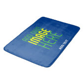 TAPIS DE BAIN MODÈLE DE TEXTE D'IMAGE BLEU MODERNE MODIFIABLE (Angle)