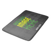TAPIS DE BAIN MODÈLE DE TEXTE D'IMAGE GRAY SIMPLE MODERNE (Angle)