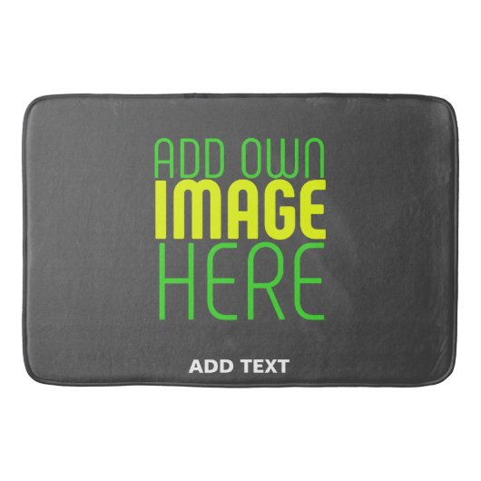 TAPIS DE BAIN MODÈLE DE TEXTE D'IMAGE GRAY SIMPLE MODERNE (Devant)