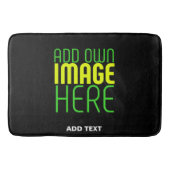 TAPIS DE BAIN MODÈLE DE TEXTE D'IMAGE NOIRE SIMPLE ET MODERNE (Devant)