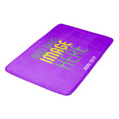 TAPIS DE BAIN MODÈLE DE TEXTE D'IMAGE VIOLET SIMPLE MODERNE (Angle)