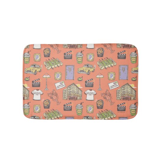 Tapis De Bain Modèle d'icônes colorées FRIENDS™ (Devant)