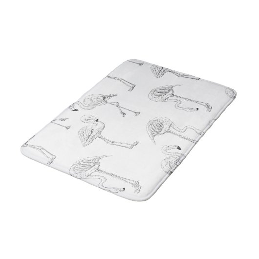 Tapis De Bain Modèle flamant (Angle)