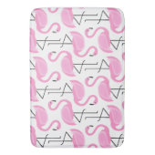 Tapis De Bain Modèle Flamingo rose moderne simple (devant Vertical)