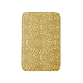 Tapis De Bain Modèle Floral Baroque Damas d'or (Devant (Vertical))