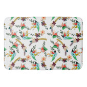 Tapis De Bain Modèle floral clair simple (Devant)