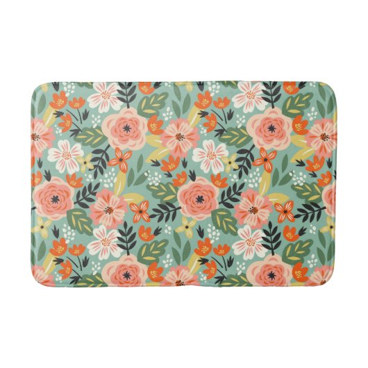 Tapis De Bain Modèle floral du jardin (Devant)