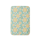 Tapis De Bain Modèle floral jaune (Devant (Vertical))