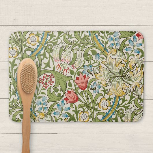 Tapis De Bain Modèle Floral Lily D'Or