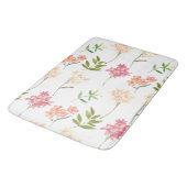 Tapis De Bain Modèle floral moderne | Botanique tendance (Angle)