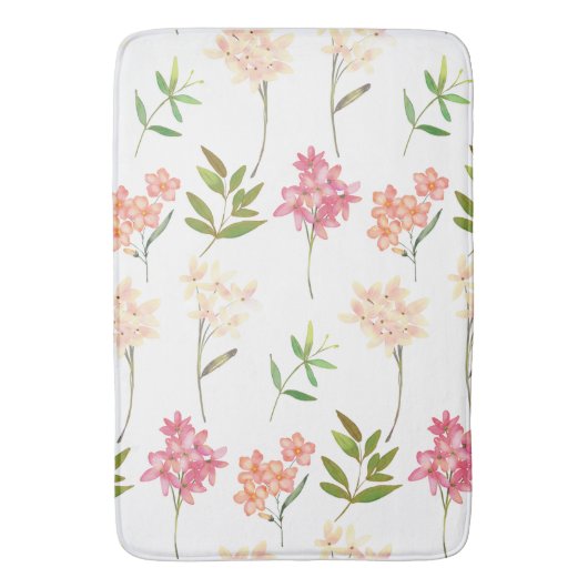 Tapis De Bain Modèle floral moderne | Botanique tendance (devant Vertical)