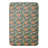 Tapis De Bain Modèle floral rétro (devant Vertical)