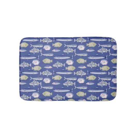 Tapis De Bain Modèle floral unique (Devant)