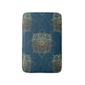 Tapis De Bain Modèle Mandala Damask Or (Devant (Vertical))