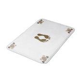 Tapis De Bain Modèle Paw et Empreinte de bain (Angle)